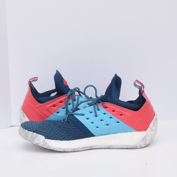 Adidas Harden Vol2 Mens Shoe Primeknit AH2216 Blue Night Cyan  Boost A4 Sz17 - Picture 6 of 16